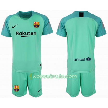 Billiga Fotbollströjor FC Barcelona Målvakt Barn tröja 2018/19 Kortärmad